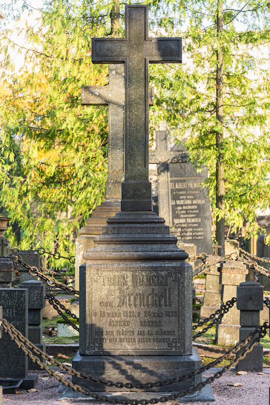 Frans Wilhelm von Frenckell (Frenckell) (Helsingfors, Sandudds gamla begravningsplats 1–5–7)