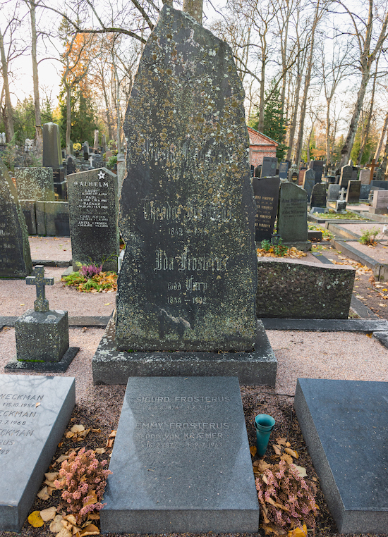 Sigurd Frosterus (Helsingfors, Sandudds gamla begravningsplats 2–1–4)