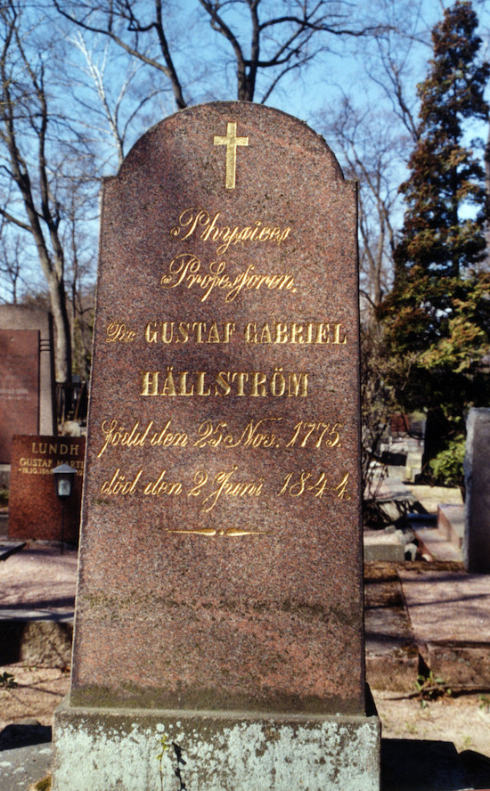  Hällström Gustaf Gabriel 1775-1844 (Helsingfors, Sandudds gamla begravningsplats 6-8-1)