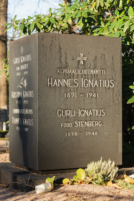 Hannes Ignatius (Helsingfors, Sandudds gamla begravningsplats 9-19-)