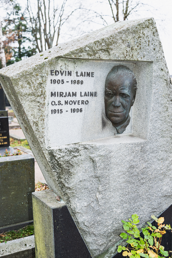 Edvin Laine (Helsingfors, Sandudds nya begravningsplats 9–6–16)