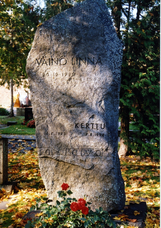 Väinö Linna (Tammerfors, Kalevankangas 2–4–15)