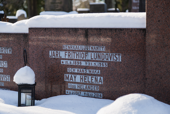 Jarl Lundqvist (Helsingfors, Sandudds gamla begravningsplats 19-13)