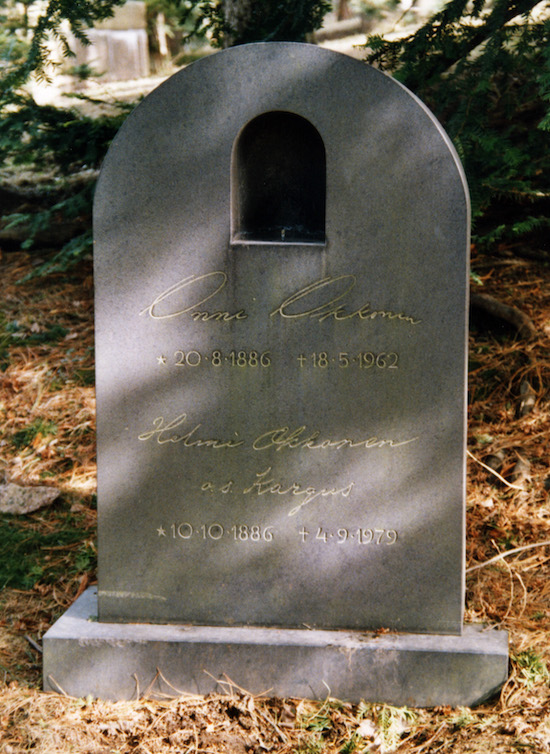 Onni Okkonen (Helsingfors, Sandudds gamla begravningsplats 21 T)