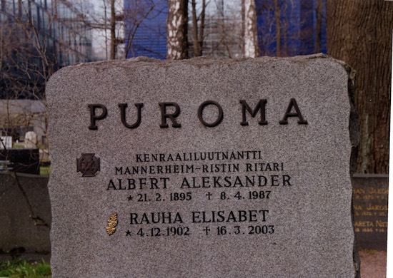 Albert Puroma (Helsingfors, Gardets begravningsplats)