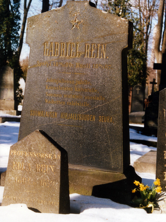 Gabriel Rein (Helsingfors, Sandudds gamla begravningsplats 3–4–2)