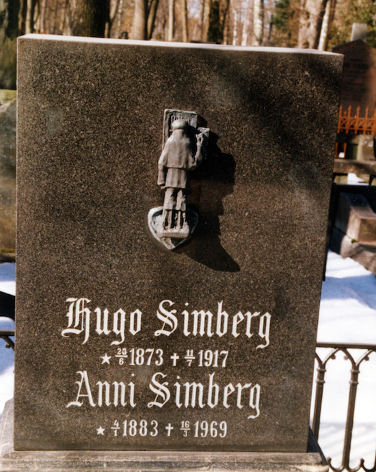 Hugo Simberg (Helsingfors, Sandudds gamla begravningsplats 3–1–1)