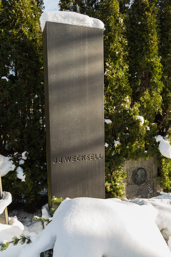 Josef Julius Wecksell (Helsingfors, Sandudds gamla begravningsplats 23–2–)
