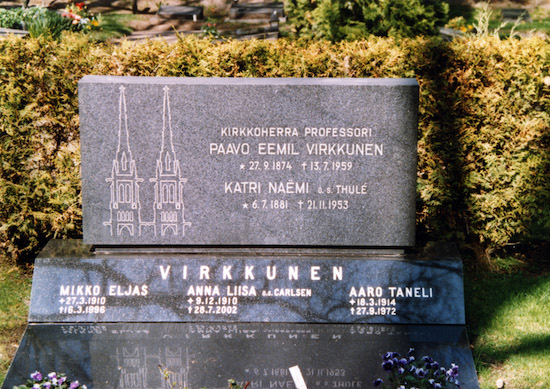 Paavo Virkkunen (Helsingfors, Sandudds nya begravningsplats H 25-2-)