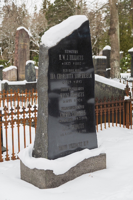 Konrad Zilliacus (Helsingfors, Sandudds nya begravningsplats 18–11–1)