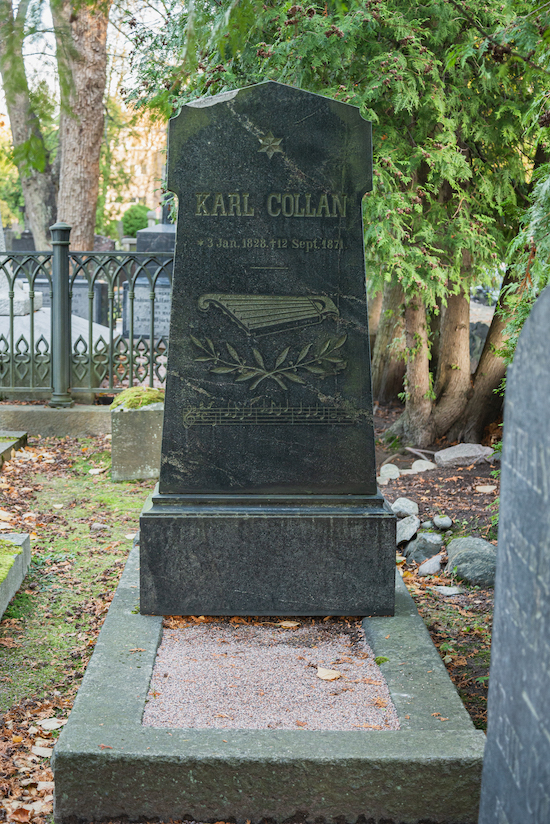 Karl Collan (Helsingfors, Sandudds gamla begravningsplats 4–31–)