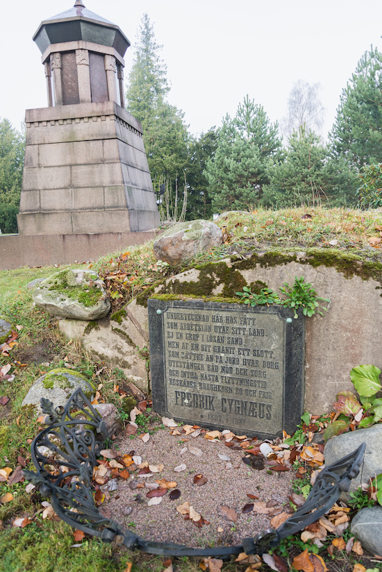 Fredrik Cygnaeus (Helsingfors, Sandudds gamla begravningsplats 21–7–)
